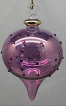 Amethyst Sparkle Ornament with Crystal Chatons