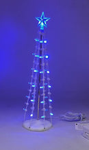 Lighted Silhouette Tree - Blue - 9 Inch