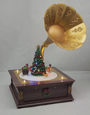 Lighted Musical Rotating Phonograph - 14 inch