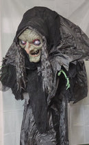 Lighted Animated Witch with Sound and Light Sensor - 63" Tall