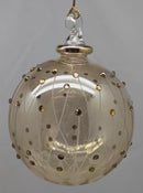 Golden Radiance Ornament with Crystal Chatons