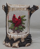 Lighted Holiday Cardinals Spinning Water Globe