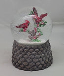 Cardinal Pair Wind-Up Musical Snowglobe