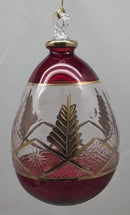 Crimson Heritage Teardrop Perfume Bottle Ornament