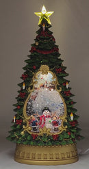 Lighted Tree Spinning Waterglobe -