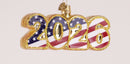 2026 Patriotic Glass Ornament
