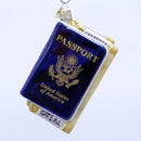 Passport Glass Ornament