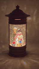 Magical Snowman WaterGlobe Vintage Mailbox