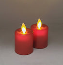 LED Votive Candle 2 Piece Set - Red