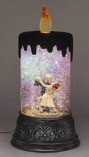 Spooky Skeleton Dance Waterglobe Candle