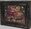 Lighted Spinning Water Globe Frame - Red Pickup Truck