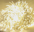 1000-Light Warm White LED Clear Wire Cluster Garland