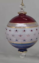 Stars & Stripes Forever: The Egyptian Glass Patriotic Star Globe Ornament