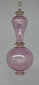 Mauve Sarcophagus Ornament with Canopic Jar Motif