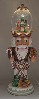 LED Lighted Musical Gingerbread Nutcracker Christmas Tabletop Decoration