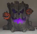 Lighted Smoking Haunted Stump - 12.5 Inch