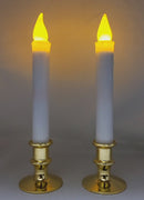 2 Pack Window Candle with Gold Base