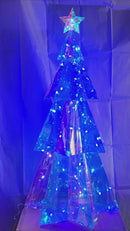 USB Lighted Holographic Holiday Tree with Remote Control - 32 Inch
