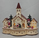 Lighted Wooden Church Scene