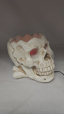 Lighted Smoking Skull