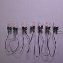 7-Light Battery-Operated Flicker Flame LED Light Set With Clips
