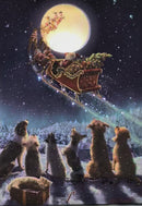 Lighted Easel Artwork - Santa's Arrival