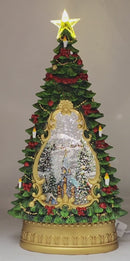 Lighted Tree Spinning Waterglobe -