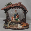 Enchanted Lighted Spinning Nativity Waterglobe