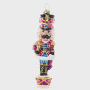 Cracking Commander Nutcracker - Glass Ornament