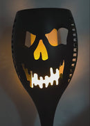 LED Solar Scary Pumpkin Face Torch -
