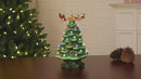Animated Nostalgic Tree - Green Tree with Santa's Sleigh