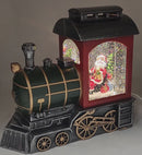 Santa's Whimsical Train Water Globe - Enchanting Holiday Decoration