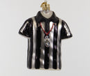 Referee Shirt Glass Ornament