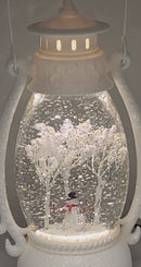LED Light Up Shimmer Snowman Lantern