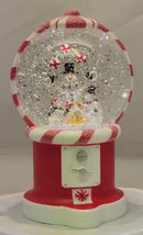 Lighted Spinning Water Globe Gumball Machine - Snowman