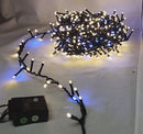 Compact Micro Garland String Lights - 808 LED - Warm/Cool White - Black Wire