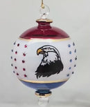 American Eagle with 50 Stars Ball Ornament