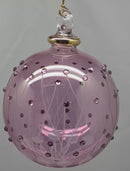 Amethyst Radiance Ornament with Crystal Chatons