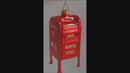 Letters For Santa Mailbox Glass Christmas Ornament