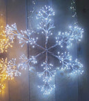 30 Inch LED Metal Frame Snowflake - Cool White