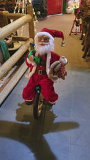 36" Animated Tricycle Santa