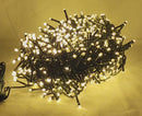 LED Rice String Light - 1000 Lights - Warm White or Multicolor - Green Wire