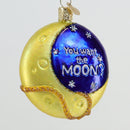 Lasso The Moon  Glass Ornament