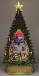 Lighted Tree Spinning Waterglobe -