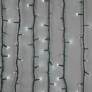 Jingle Bright 100 LED Light Set - Cool White Twinkle - Green Wire