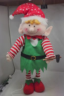 Animated Fabric Elf - 21 Inch - Hammer
