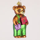 Corduroy Holding Book Ornament