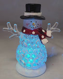 Lighted Shimmer Snowman - 4.5 inch