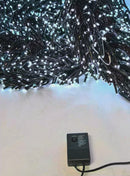 3000-Light Cool White LED White Wire Cluster Garland