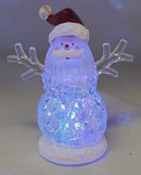 Lighted Shimmer Santa - 4.5 inch